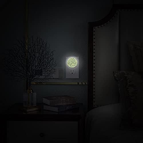 DEYYA LED noćno svjetlo utikač u zidu sa Auto senzorom okrugla noćna lampa za djecu spavaće sobe dječje sobe stepenice hodnik kamen zrno