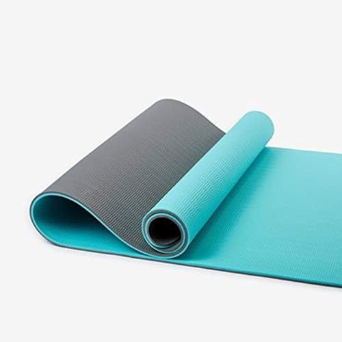 Premium Protuklizne prostirke za jogu,dvobojna ekološka prostirka za jogu debljine 7 mm, prostirka za vježbanje i vježbanje s trakom