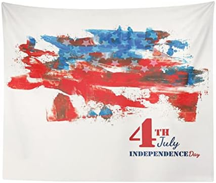 Kuyy Hawaiian Party Dekoracije američka zastava Patriotska fotografija pozadina tkanina Dan nezavisnosti Party Decor Event Horizon