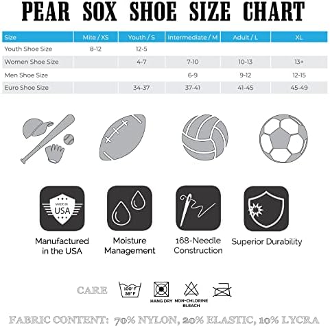 PEAR SOX prugasti OTC bejzbol, Softball, fudbalske čarape - Navy, White, Vegas Gold
