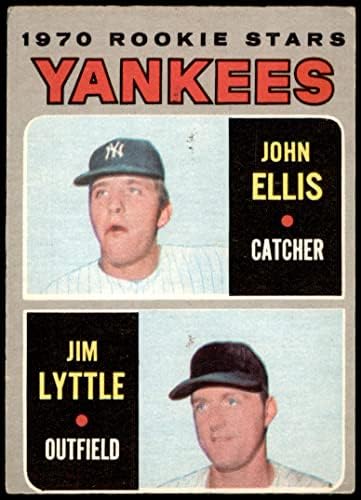 1970 O-pee-chee 516 Yankees Rookies John Ellis / Jim Lyttle New York Yankees Dobar Yankees