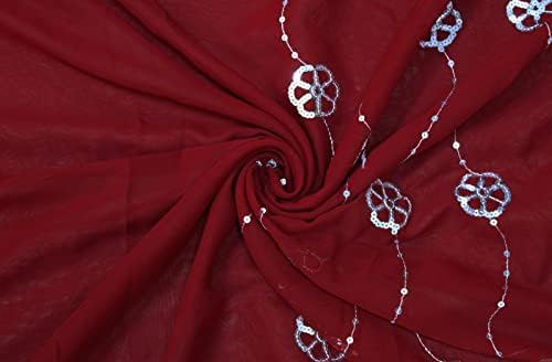 Peegli Vintage višebojni Sarees kombinacija 2 cvjetne i lisne haljine za izradu tkanine Indijski DIY zanat korišten Sari