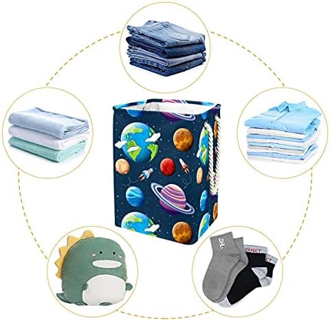 Inhomer planete za pranje veša i svemirske sklopive korpe za veš firma organizacija za odlaganje veša za kupatilo spavaća soba spavaonica