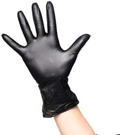 Intco 1 kutija 100kom jednokratne nitrilne rukavice nesterilne lateks bez pudera Basic Black