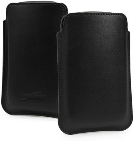 Boxwave Case kompatibilan sa Kyocera Cadence LTE - originalna kožna torbica, tanki pravni kožni luksuzni lagani džep - nero crni