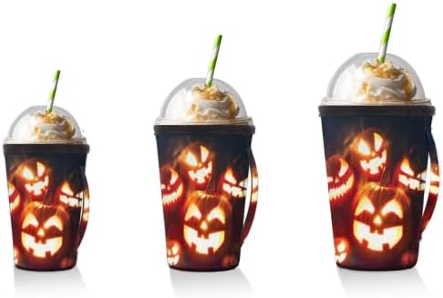 Halloween bundeve lanterna 44 pucketa za piće s ručicama za kafu s ručkom neoprenskom ruhom za sode, latte, čaj, pića, pivo