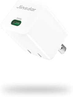 30W USB C punjač, gan Super brzo punjenje PPS PD 3.0 zidni Punjač sklopivi prijenosni Adapter za napajanje tipa C Jinsdar bijeli blok
