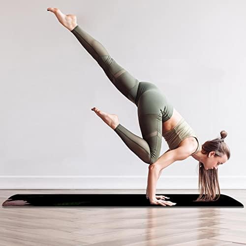 NDKMEHFOJ tamni cvjetni uzorak Classic & amp; elegantna sklopiva gimnastička prostirka za jogu prostirka za jogu neklizajuća podloga
