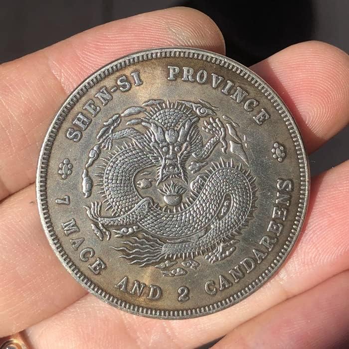 Qingfeng drevne kovanice starinski srebrni dolar bijeli bakar srebrni novčić daqing srebrna kovanica provincija Sichuan napravila