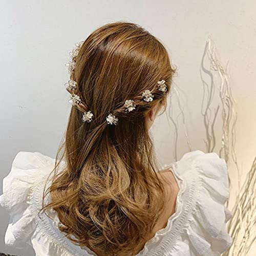 Mala cvjetna kosa kandža prozirna CLIP klip za kosu za kosu za kosu
