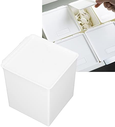 HERCHR kutija za odlaganje sa preklopnim zatvaračem, kuhinjska ostava i kutija za organizatore frižidera Sa nalepnicama za nalepnice desktop kutija za odlaganje