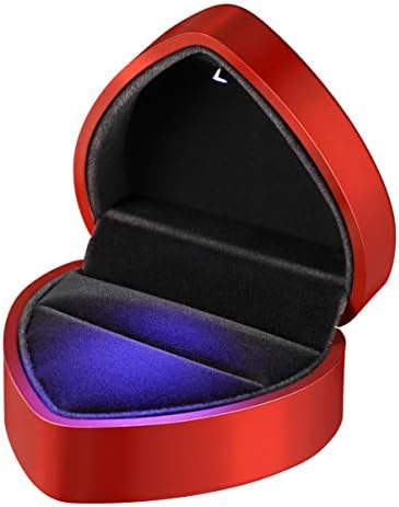 Dvajanje prstenastih kutija za angažovanje prstenastih okvira LED lampicani prijedlog prsten nakit nakit prstenastim kutijama sa LED