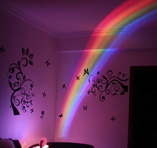 Xdalula Rainbow LED svjetla - Rainbow lampa za projektore Rainbow Maker sa 5 LED sijalica, Rainbow Night Light projektor Rainbow svjetla za spavaću sobu i poklon za djecu