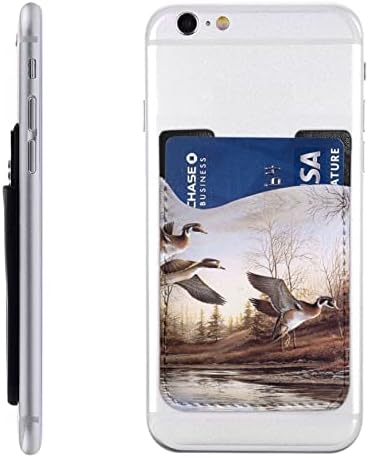 Mallard Ducks Telefonska kartica za karticu, PU kožna samoljepljiva ID kreditne kartice za 2,4x3,5 inčni pametni telefon natrag