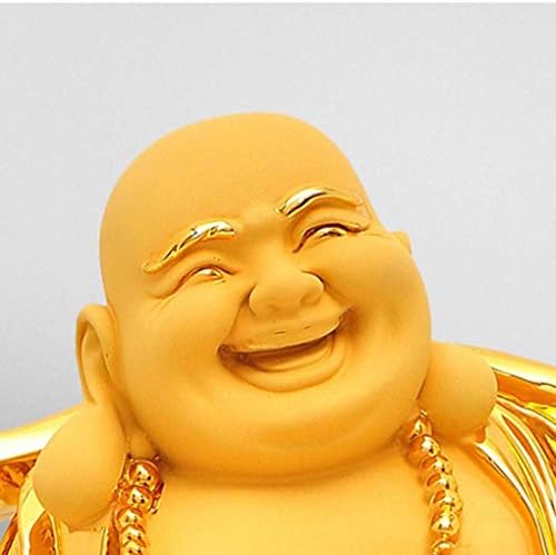 Myingbin Kineski feng Shui Smeh Buddha Statue Gold Ornament Ornament Privucite bogatstvo i sreću Orijentalna memorabilija