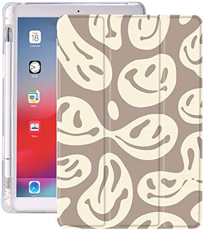 Idocolors Cute Ghost FACE Pad futrola za 10,5 iPad Pro 2017 / iPad Air 3 bijeli otporan na udarcu protiv ogrebotine sa držačem za
