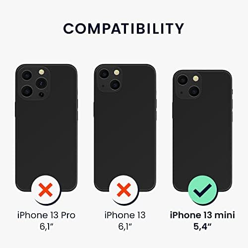 KWMobile Case kompatibilan sa Apple iPhone 13 Mini - Crossbody Case Clear Prozirni TPU telefon s kaišem lanca - prozirna / bijela
