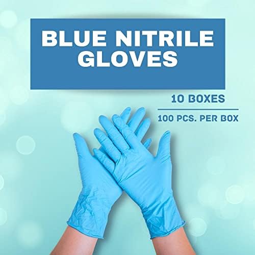 Paketipodacibymail PSBM nitrilne rukavice, plave, veličina XXL 2XL, 3 Mil, 1000 tačaka, rukavice za jednokratnu upotrebu bez pudera
