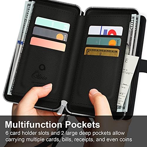 JUST4YOU Galaxy S10e torbica za novčanik sa remenom držač kartice Premium PU Koža Flip Cover Folio Case CS_FC_ZW_GS10E_BK