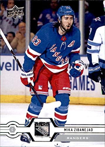 2019-20 Gornja paluba 338 Mika Zibanejad New York Rangers Hockey Card