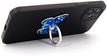 Lamignonne Butterfly Holder zvona zvona prsten prsten za prste 360 ​​° rotacija 180 ° Flip Universal Kickstand kompatibilan sa svim
