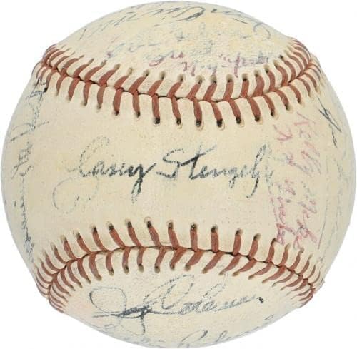 1956. New York Yankees World Series Champs TEAM potpisao bejzbol Mickey Mantle JSA - AUTOGREM BASEBALLS