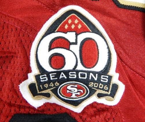 2005 San Francisco 49ers Mike Rumph 24 Igra Izdana crvena dres 60 Seasons P 42 4 - Neidređena NFL igra rabljeni dresovi