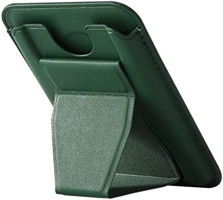Luvi PU kožni novčanik kompatibilan sa većinom telefona Univerzalni držač kartice Kickstand Dizajn kože Pocket torbica Slim Sticky novčanik za leđa zelena