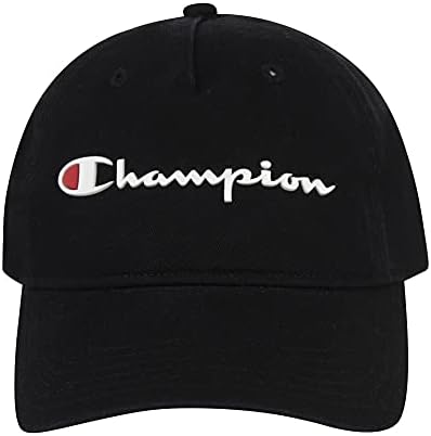 Champion unisex Adult Ameritage Tata Podesiva kapa za glavu, srednje crna, jedna veličina US