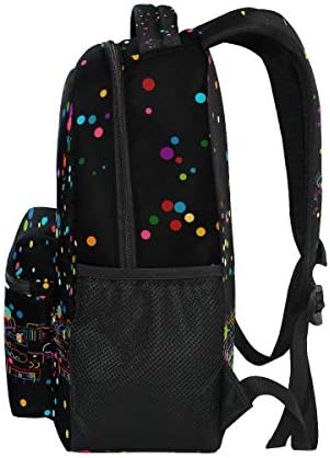 ALAZA Night Paris Eifel Tower šareni Polka Dot stilski veliki ruksak personalizirani Laptop iPad Tablet putna Školska torba s više