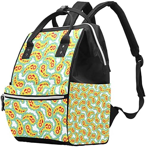 Šarene grafite rock poklopca ruksak ruksak za bebe pelene promjene torbe s više funkcija Veliki kapacitet putnička torba