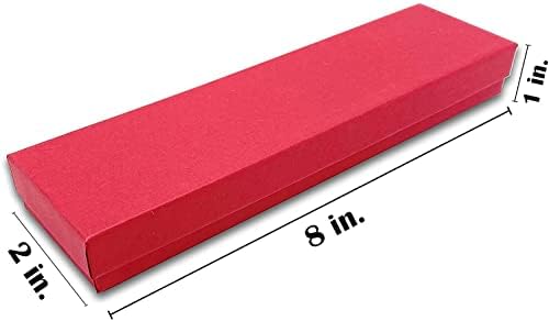 25 pamuk pamuk ispunjen mat crveni papir kartonske nakit Naušnice Privjesci Coins Gemstone poklon i maloprodajne kutije veličine-8