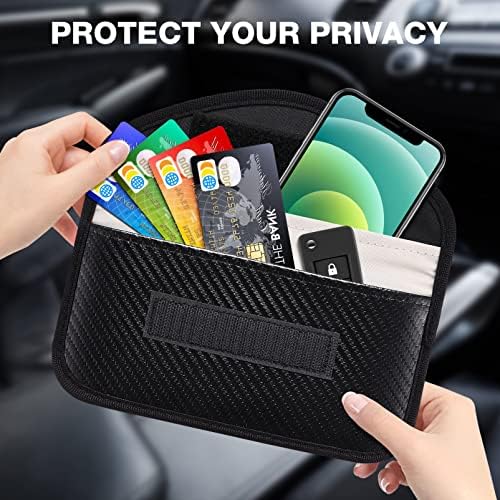HEMOBLLO Blokiranje mobilnih telefona, Faraday Car Key tipke za zaštitu od nosača za praćenje novčanika za zaštitu konoba za zaštitu