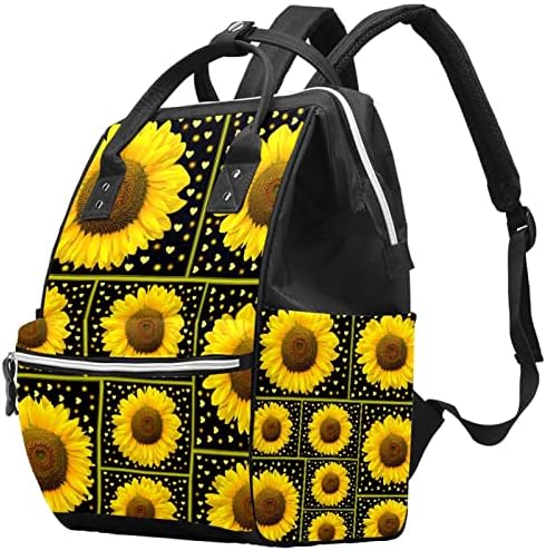 Guerotkr Travel Backpack, Bazenske torbe, Backpad pelena, ljubav i cvijeće