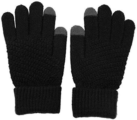 Ztgd rukavice za vježbanje, uniseks zimske biciklističke vodootporne guste tople pletene rukavice sa ekranom osetljivim na dodir