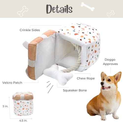 Pawsent PUSHIE 'PAWSET PUSHIE' igračke za pse - Rođendan Prigodni interaktivni poklon plišani poklon, sve veličine pasmina