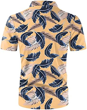 Xxbr Muške havajske majice, ljetni kratki rukav tropski cvjetni tipki dolje opušteno fit plaža casual aloha majica