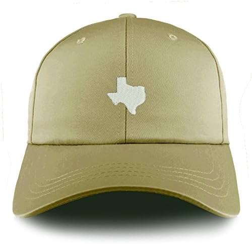 Trendy Prodavnica Odjeće Texas State Map Vezena Strukturirana Satenska Podesiva Kapa