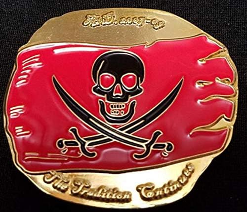 Američki mornarsko brtvljenje Tim 5 2 Car Gold Pirate Dabloon Challenge Chainges Coin