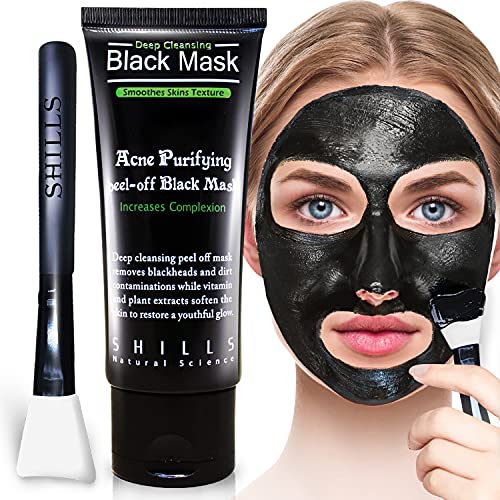 Crna maska za čišćenje uglja od Šilja, maska za ljuštenje, ljuštenje, crna maska duboko čista pora, sredstvo za uklanjanje mitesera,