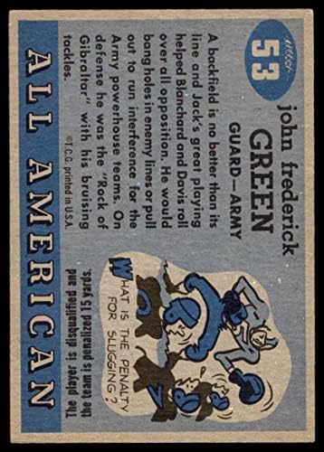 1955 TOPPS 53 Jack Green Ex + vojska, Tulane