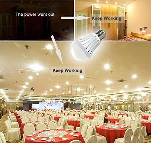 Svjetlo za hitne slučajeve 3 paketa 5W Bijela sijalica LED sijalica za hitne slučajeve 120V E26 / E27 lampe za hitne slučajeve indukcijsko