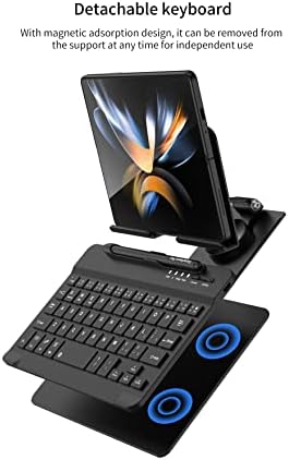 Muxqmor za Bluetooth tastaturu i miša za Samsung Galaxy Z Fold 4 3 2, prenosiva magnetska bežična tastatura sa sklopivim i prenosivim