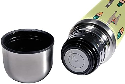 SDFSDFSD 17 oz Vakuum izolirane boce od nehrđajućeg čelika Sportska kavana Putna krila Frizalna koža Zamotana BPA besplatno, kaktus