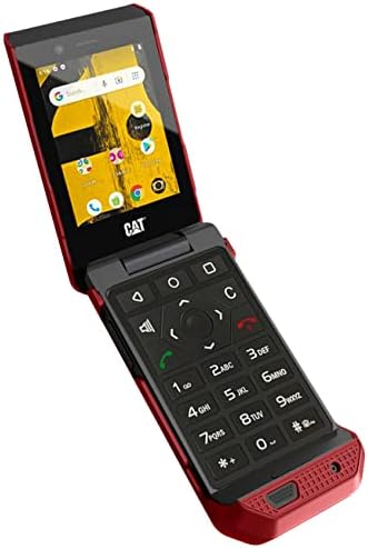 NakedCellPhone futrola za CAT S22 Flip telefon, tanka zaštitni poklopac tvrdog školjka - crvena