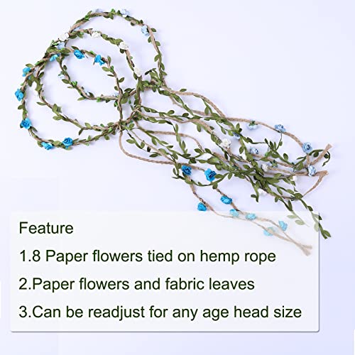 HOPEANT 5kom višebojna cvjetna kruna cvjetni vijenac trake za glavu vijenac trake za glavu