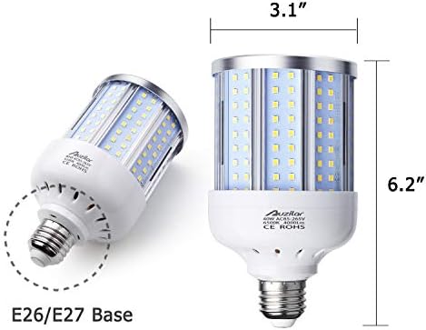 Auzilar 40W LED kukuruzna sijalica kukuruzna lampa hladna dnevna svjetlost Bijela kukuruzna LED sijalica E26 / E27 Srednja baza za