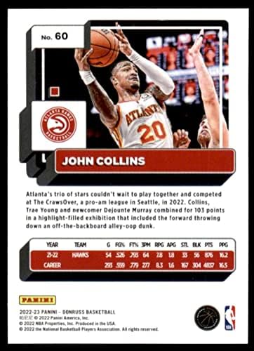 John Collins 2022-23 Donruss 60 Nm + -MT + NBA košarkaški sokolovi