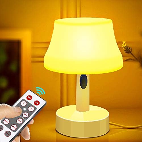 ZEEFO LED noćno svjetlo, prenosive lampe za rasadnike jednostavnog dizajna, stolna lampa sa daljinskim upravljanjem na baterije sa