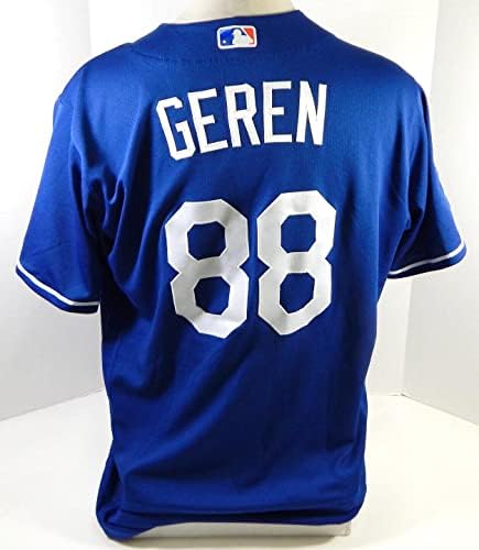 2020 Los Angeles Dodgers Bob Geren # 88 Igra izdana POS rabljeni Blue Jersey 2 20 P 4 - Igra Polovni MLB dresovi
